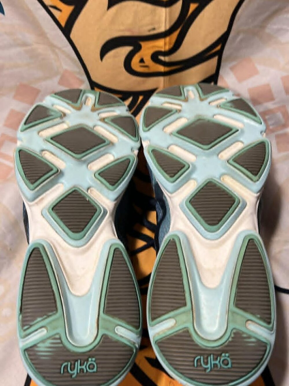 Ryka Devotion Plus 2 Walking Shoes | Navy & Teal | Size 9.5 - Picture 7 of 8